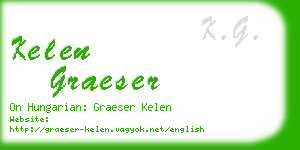 kelen graeser business card